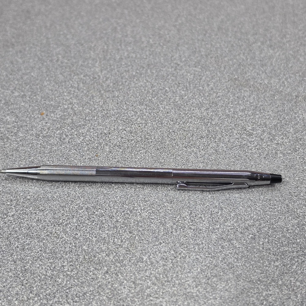 Cross Century Ballpoint Pen Silver Excellent Chrome USA Made